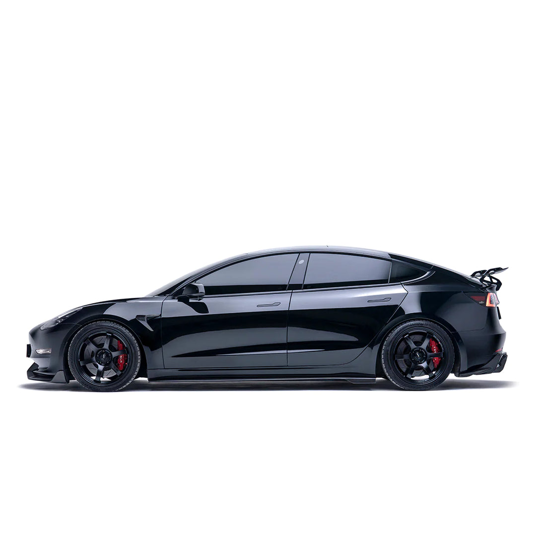 Tesla Model 3 Carbon Fibre V2 Front Splitter by Adro (2017+) (8135536640291)